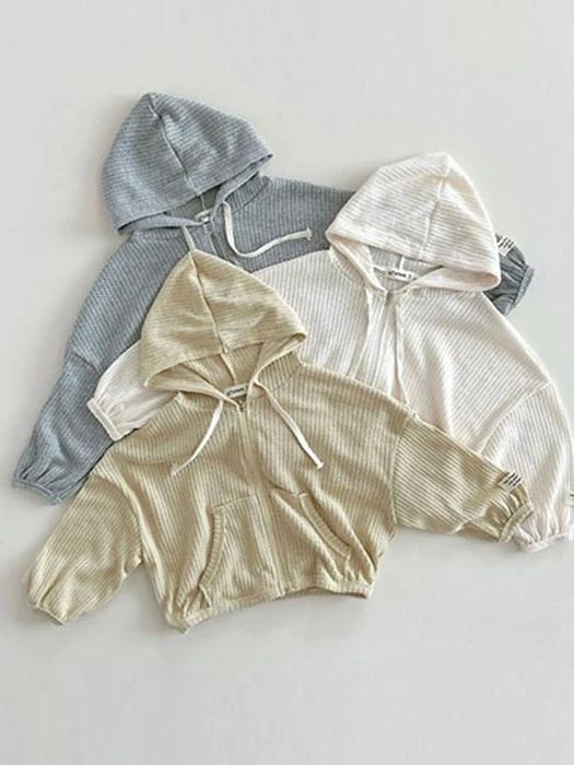 Summer Waffle Zip-Up
