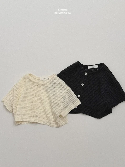 Knit Short Sleeve Cardigan Knit Short Sleeve Cardigan