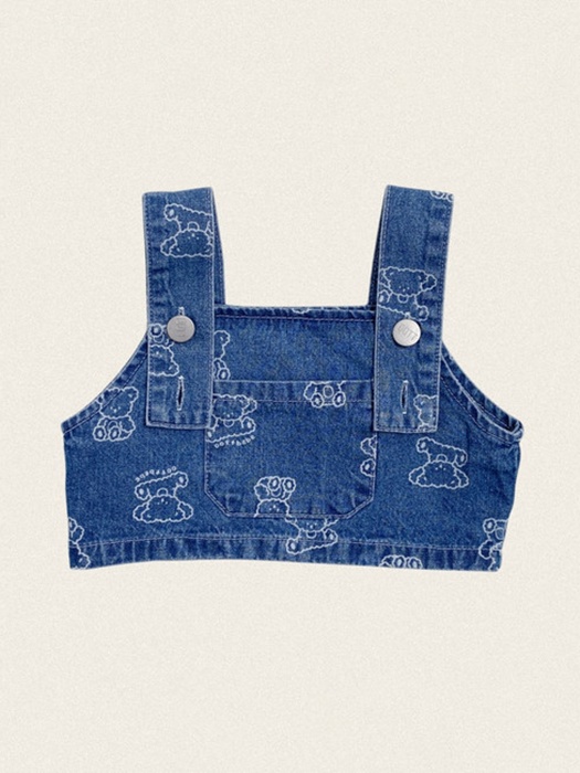 Otti Denim Crop Overalls Otti Denim Crop Overalls
