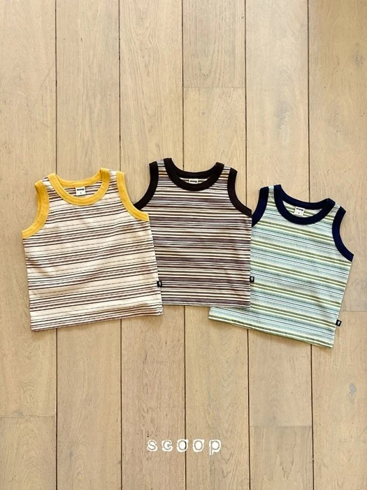 Multi Stripe Sleeveless Top