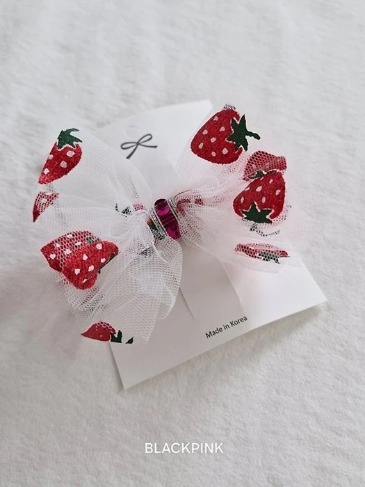 Strawberry Tulle Claw Clip Strawberry Tulle Claw Clip