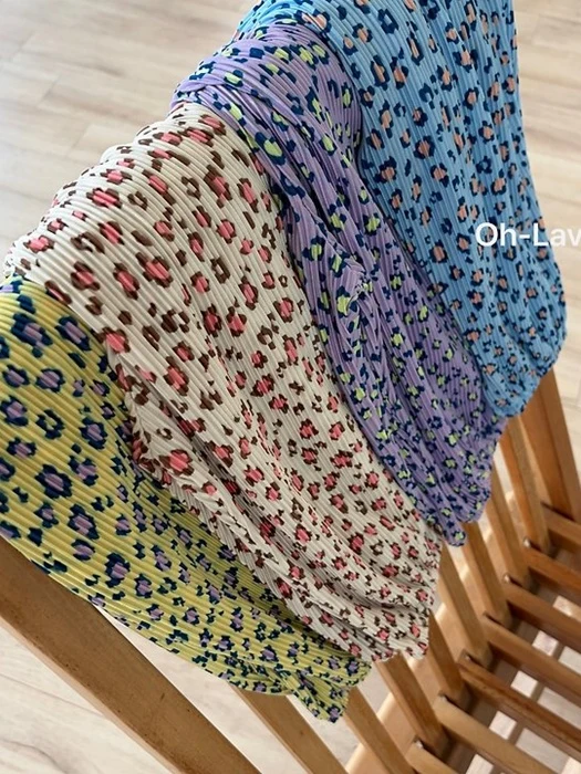 Leopard Pleats Jogger Pants
