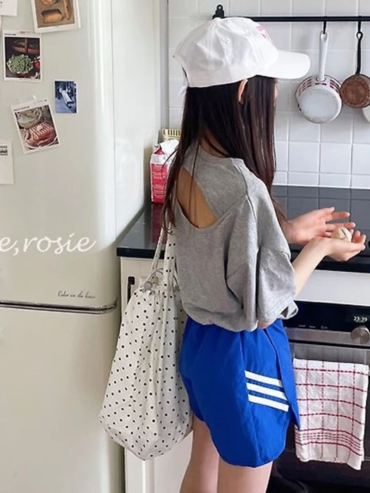 Back Slit Loose Boxy Tee