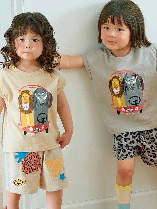 Animal Car Sleeveless Top Animal Car Sleeveless Top