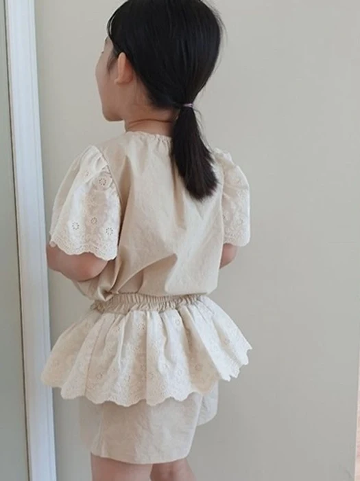 Eyelet Pants