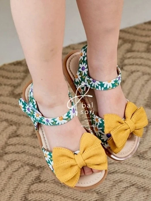 Flower Ribbon Sandals