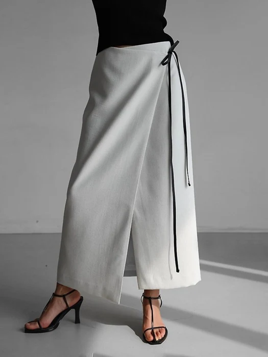 Linen Wrap Pencil Maxi Skirt Linen Wrap Pencil Maxi Skirt
