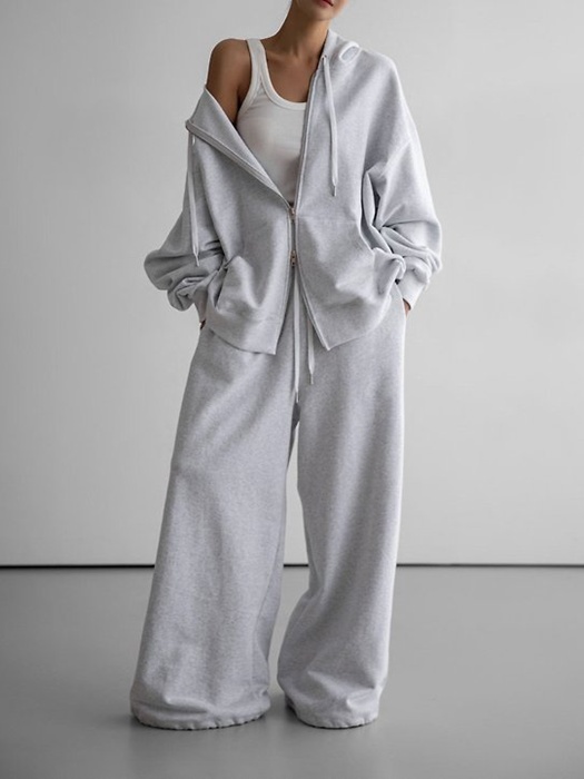 Classic Oversized Two-Way Zip-Up Hoodie Classic Oversized Two-Way Zip-Up Hoodie