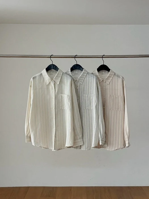 Pastel Stripe Linen Shirt Pastel Stripe Linen Shirt