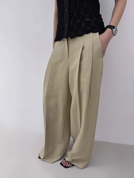 High Linen Contrast Pants High Linen Contrast Pants