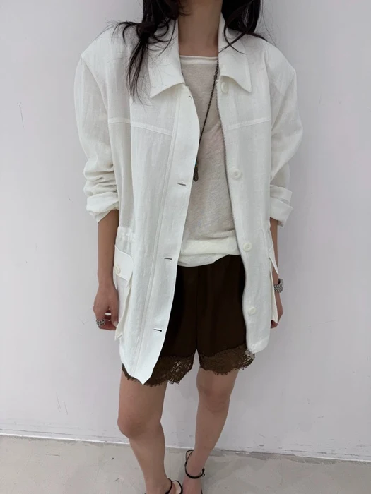 H Linen Field Jacket