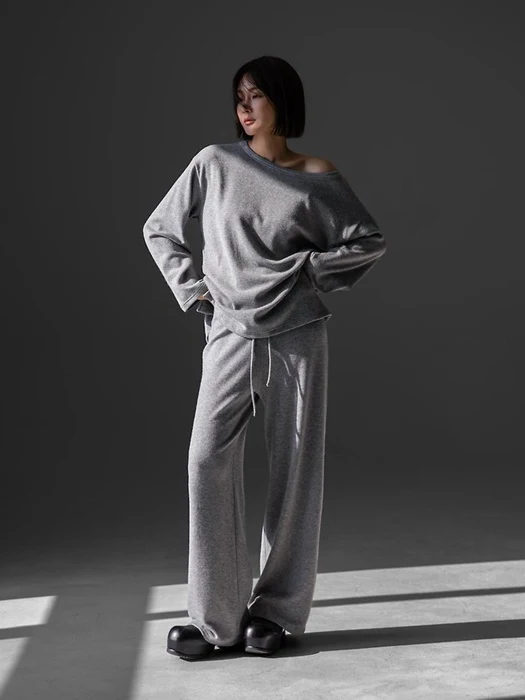 Soft Lounge Set Boat Neck Tee