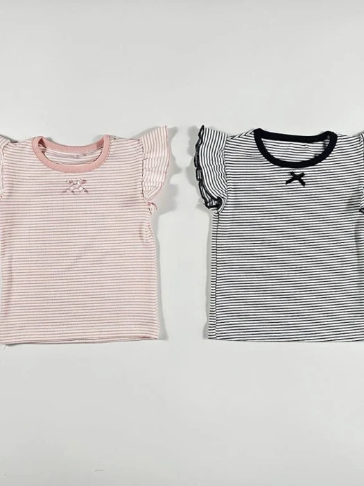Stripe Frill Tee
