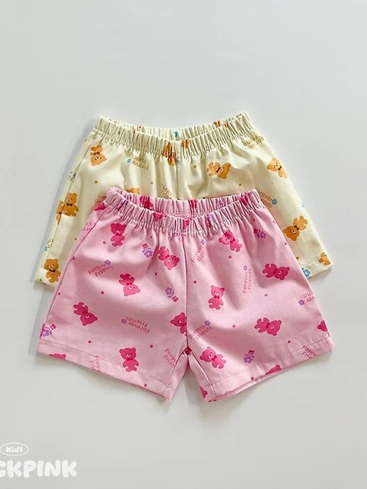 Cotton Candy Bear Shorts
