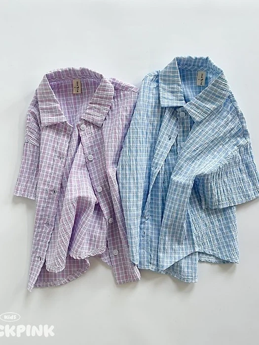 Seersucker Check Shirt