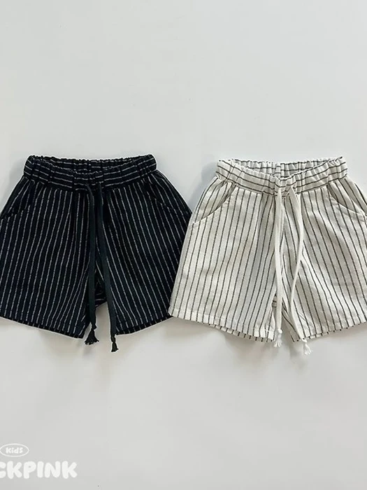 Linen Stripe Shorts