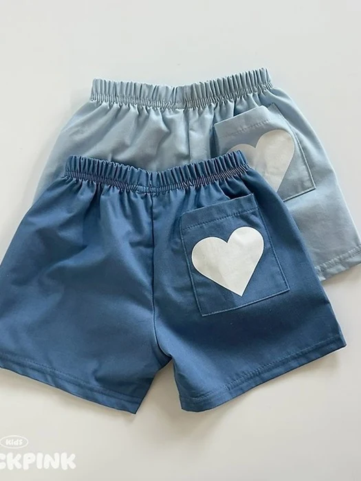 Heart Denim Shorts