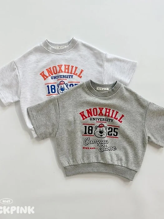 Bear Short Sleeve Sweatshirt