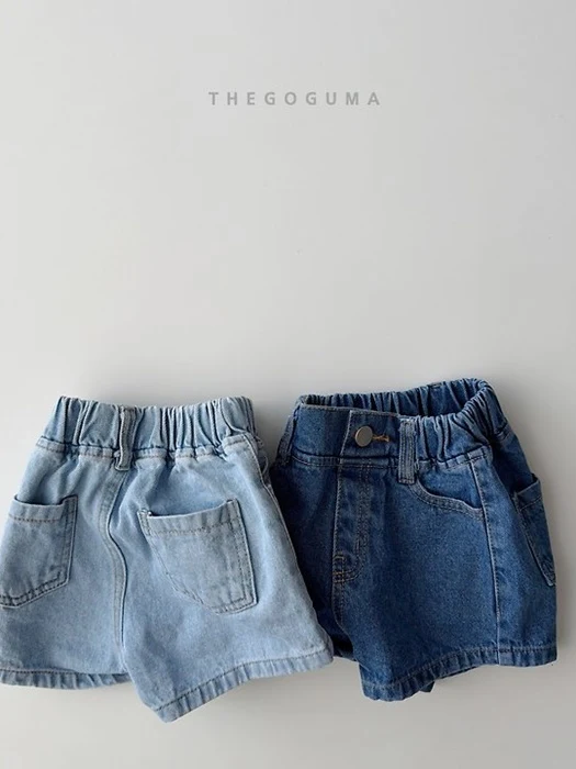 Double Denim Shorts