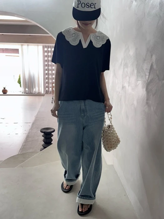 Lace Collar Tee Lace Collar Tee