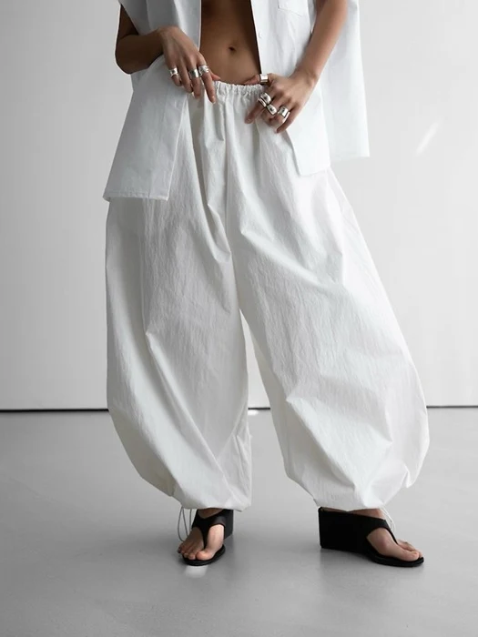 Cotton Balloon Wide Trousers Cotton Balloon Wide Trousers