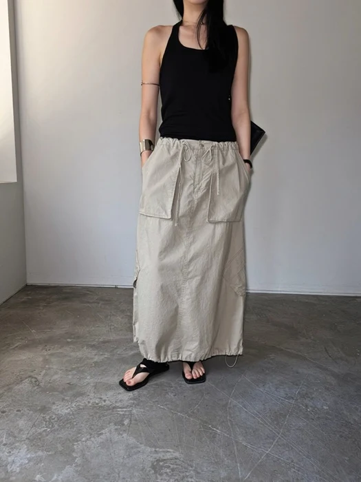 Pocket Long Skirt