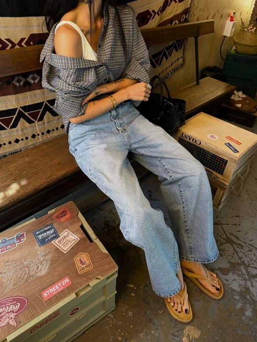 Loose Tapered Denim Pants Loose Tapered Denim Pants