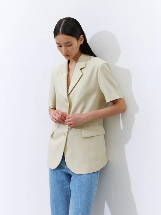 Linen Belt Jacket