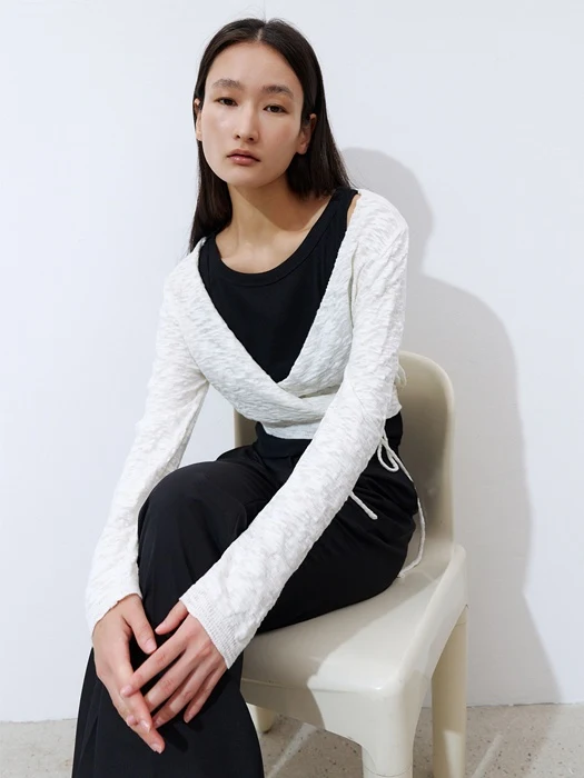 Slub Wrap Cardigan