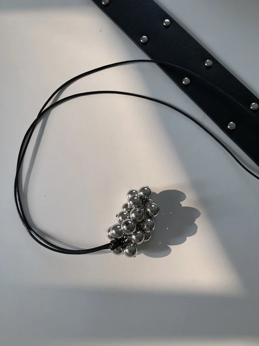 Grape Necklace ( Silver )