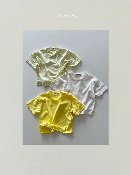 Lemon Raw Edge Tee Lemon Raw Edge Tee
