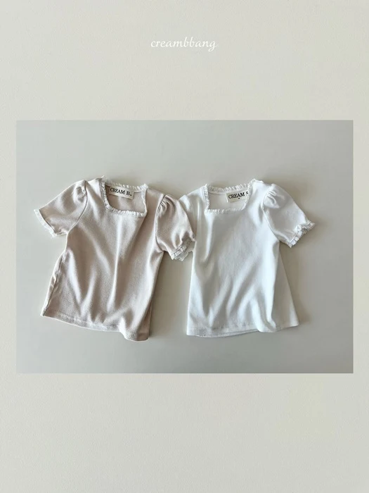 Lace Ribbed Tee Lace Ribbed Tee