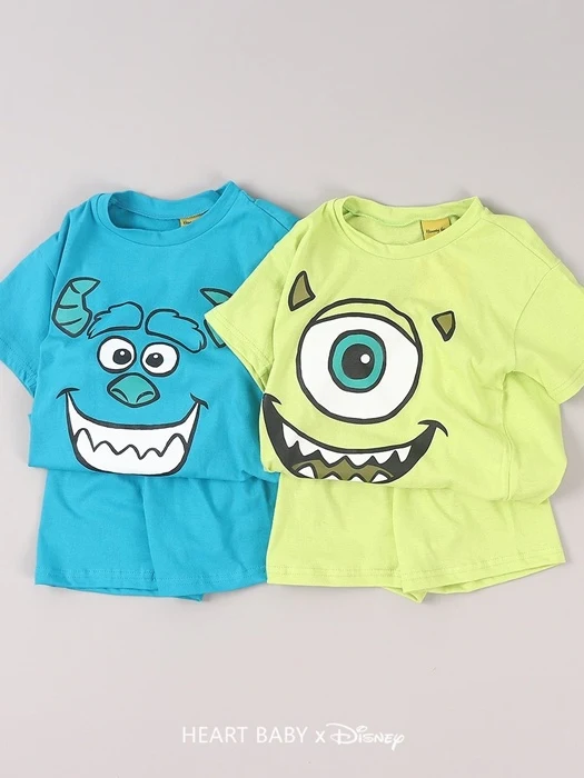 Monster Face Short Sleeve Set Monster Face Short Sleeve Set