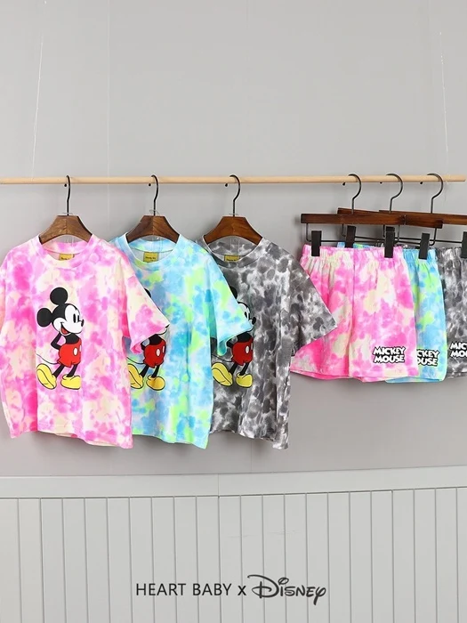 Water Print M Short Sleeve Set Water Print M Short Sleeve Set
