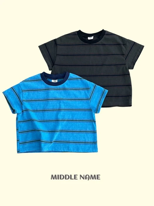 Pigment Stripe Short Sleeve Tee
