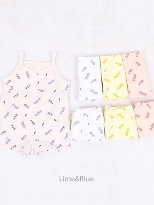 Lavender Strap Sleeveless Set