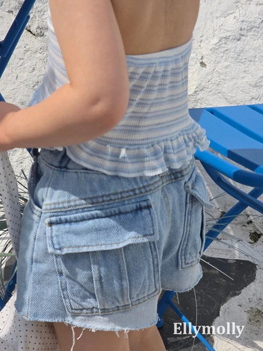 Denim Flap Pocket Pants Denim Flap Pocket Pants