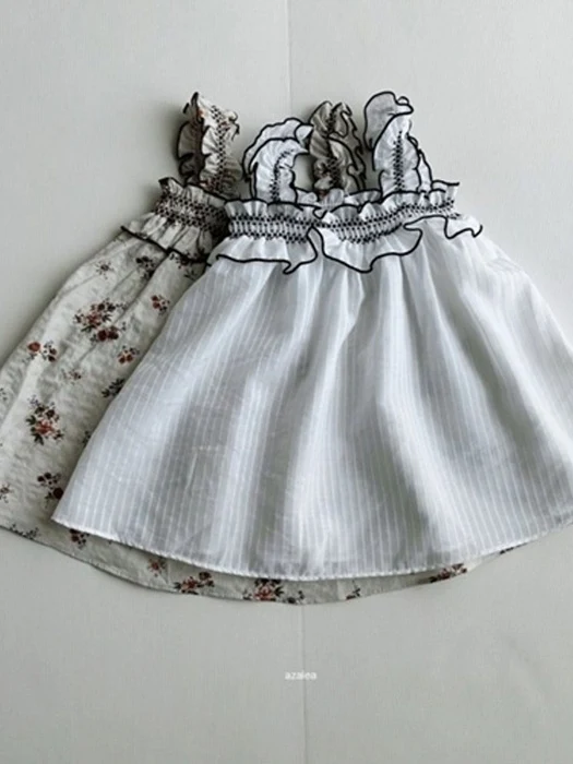 Merci Smocked Sleeveless Top