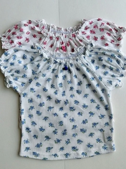Rose Eyelet Tee