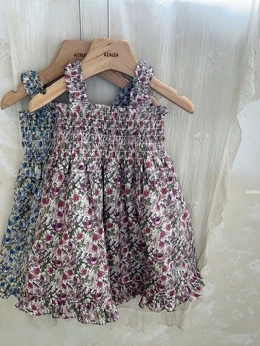 Flower Smocked One-piece