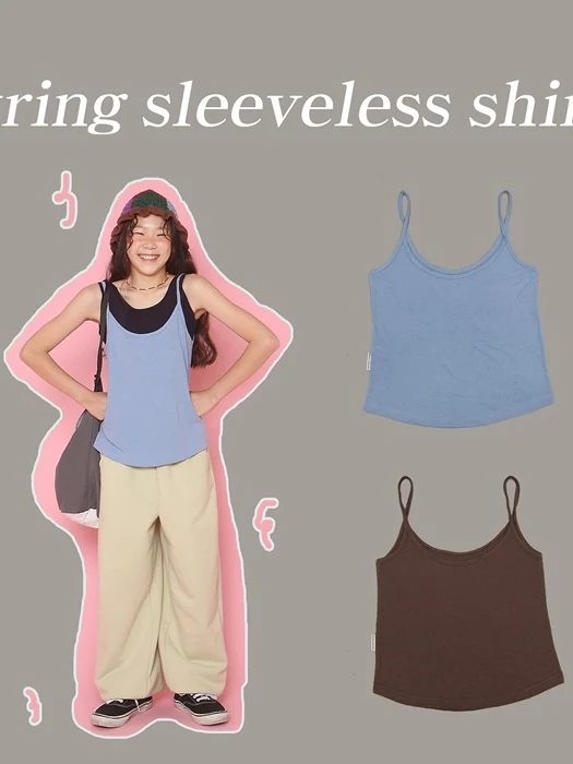 String Sleeveless Tee String Sleeveless Tee
