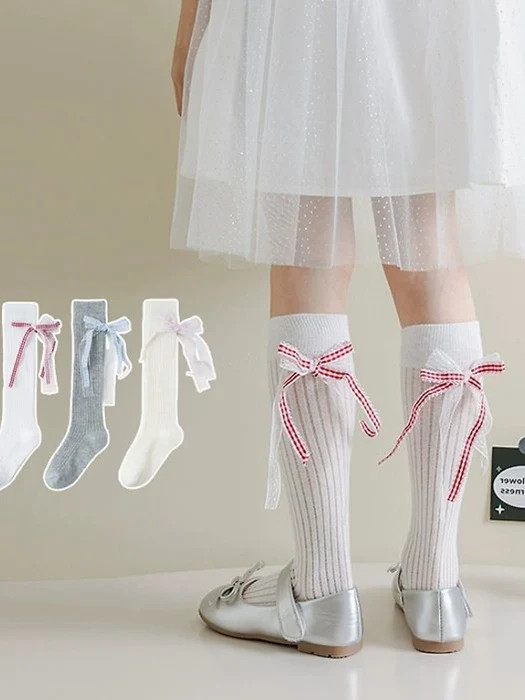 Ribbon Check Half Tights Ribbon Check Half Tights