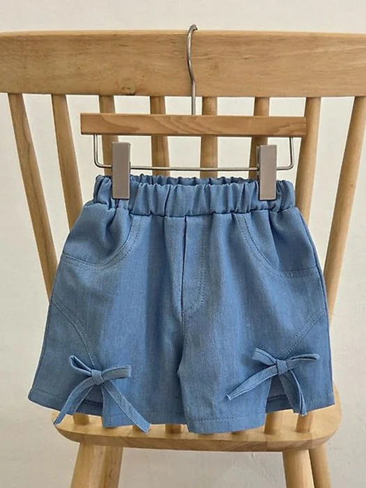 Denim Ribbon Shorts Denim Ribbon Shorts
