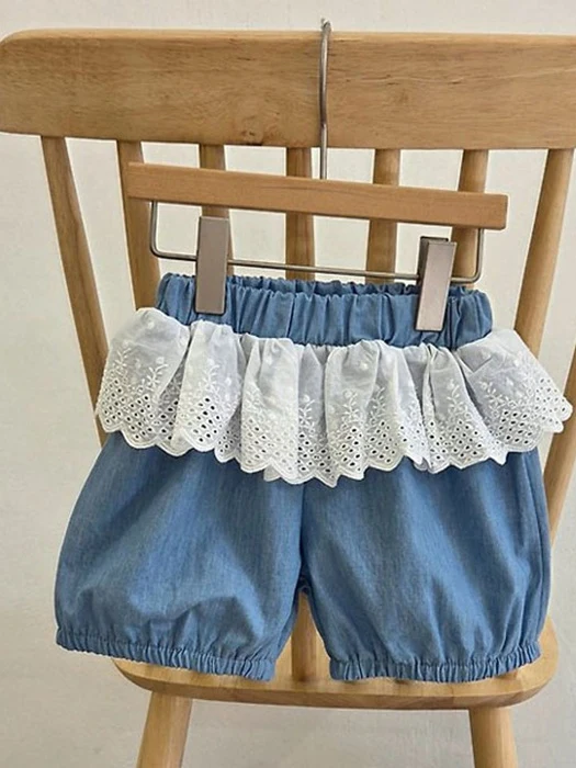 Lace Denim Shorts Lace Denim Shorts