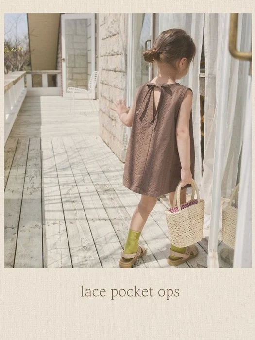 Lace Pocket One-piece
