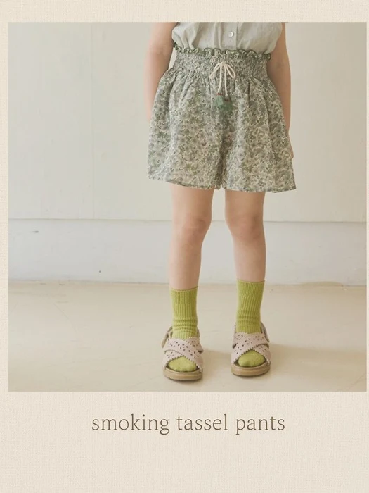 Smocking Tassel Pants