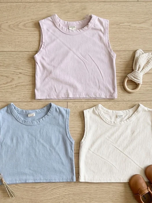 Rib Wide Sleeveless Top