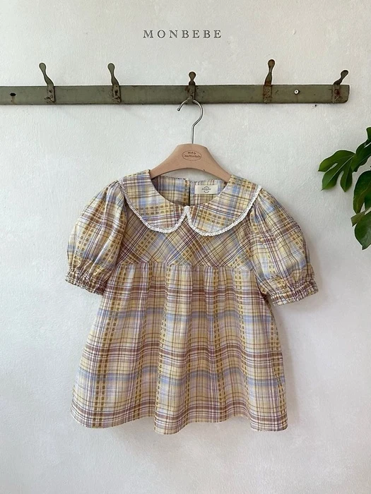 Check Peony Blouse (Adult)