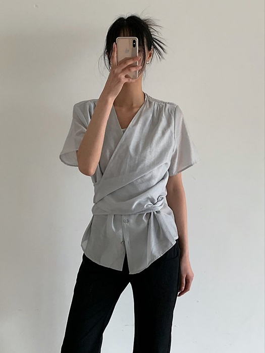 Round Double Wrap Shirt Round Double Wrap Shirt