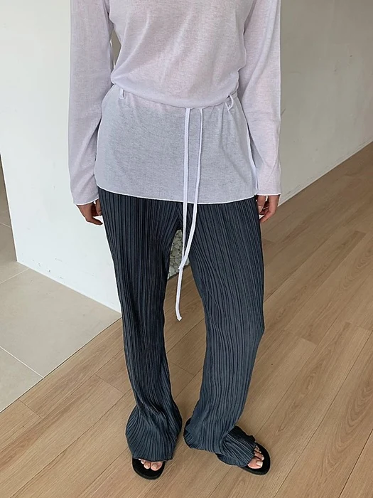 Pleated Banding Pants